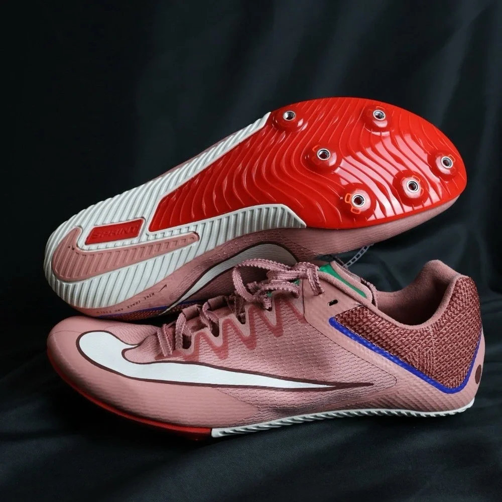 Nike Rival Sprint HQ2061-600 Red Stardust Armory Pack Track Spikes Mens Sz 10 - Picture 2 of 9